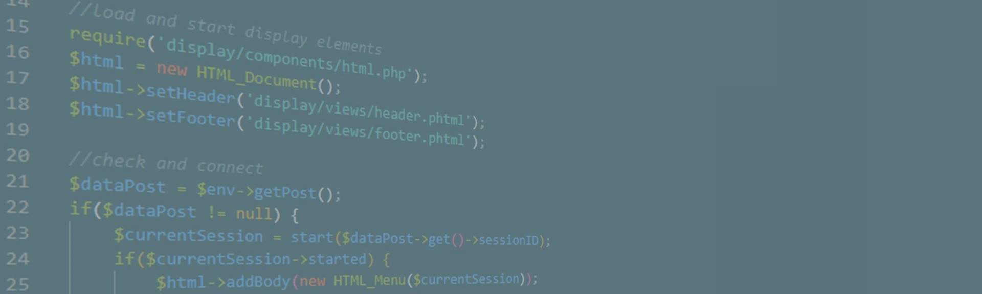 Image d'illustration - code source PHP